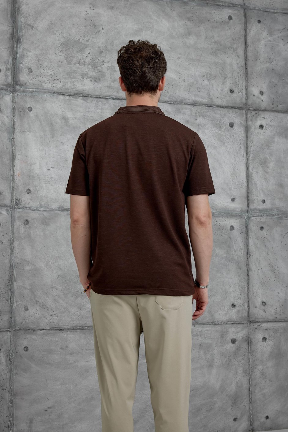 Kahverengi Mrk Polo Yaka  Tshirt