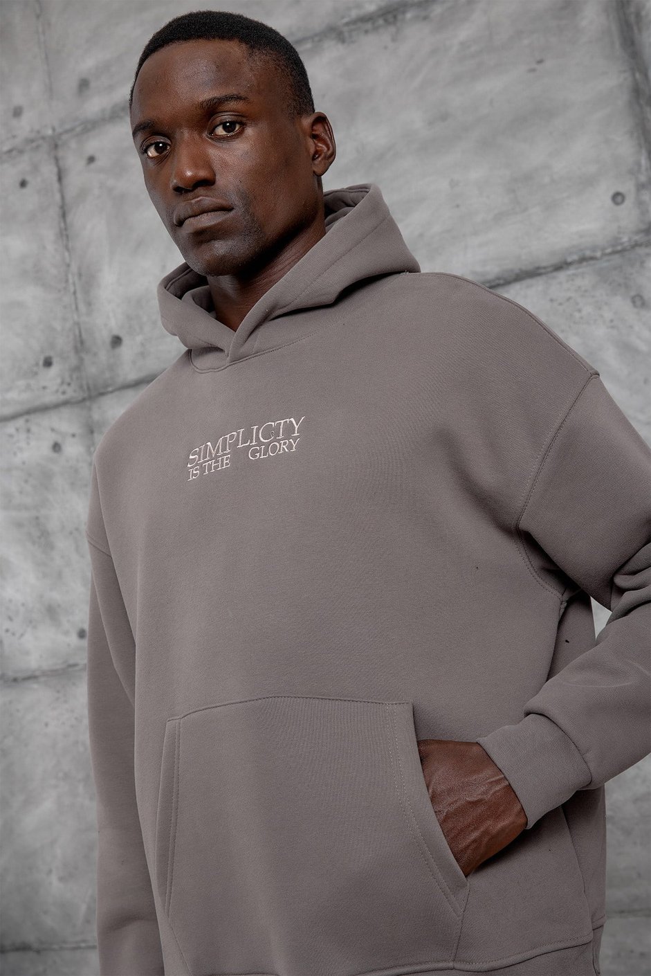 Kahverengi NAKIŞ DETAY OVERSIZE SWEATSHIRT