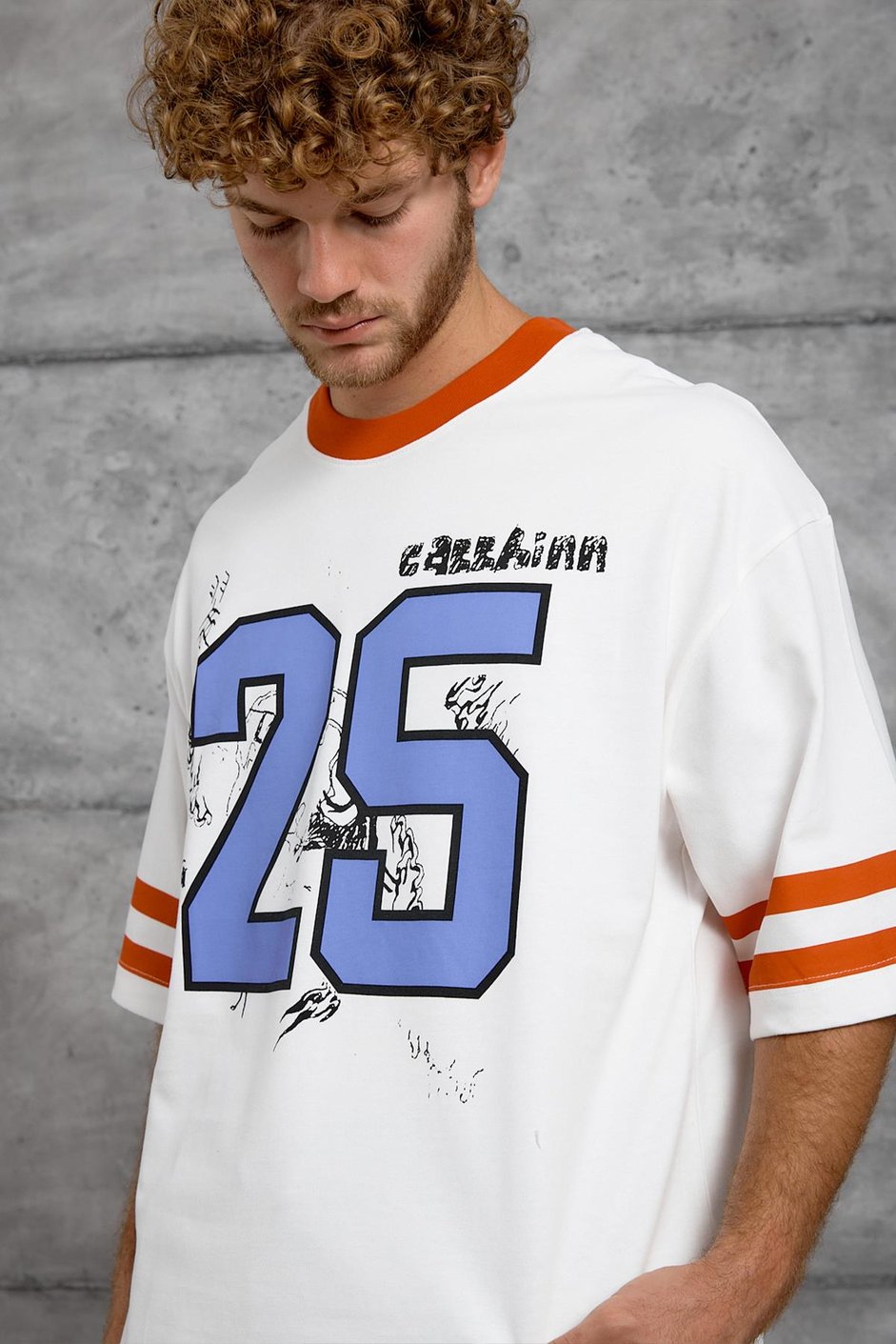 Kırmızı 25 BASKI OVERSIZE TSHIRT