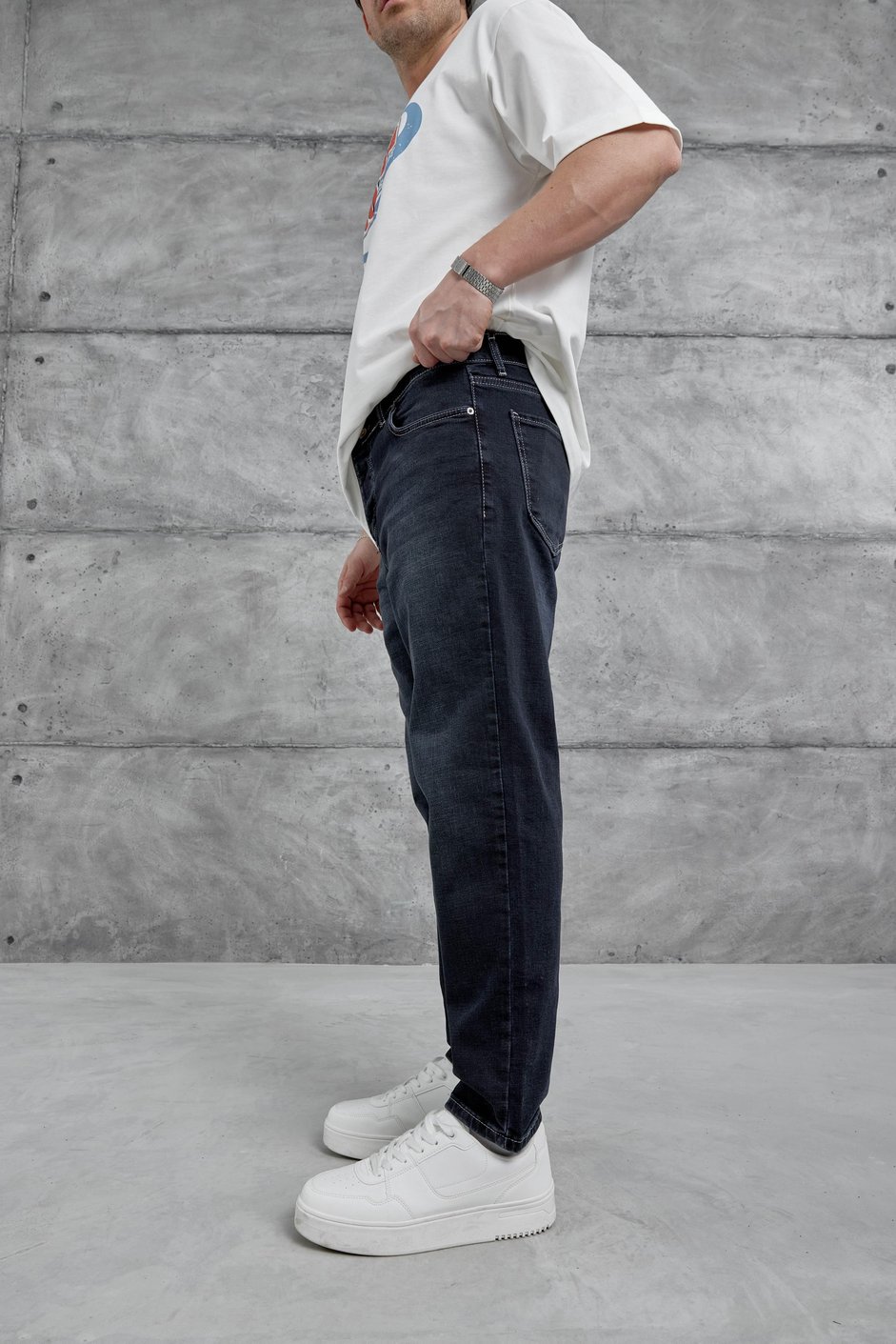 Koyu Lacivert Kp 730 Taşlamalı Bf Jean