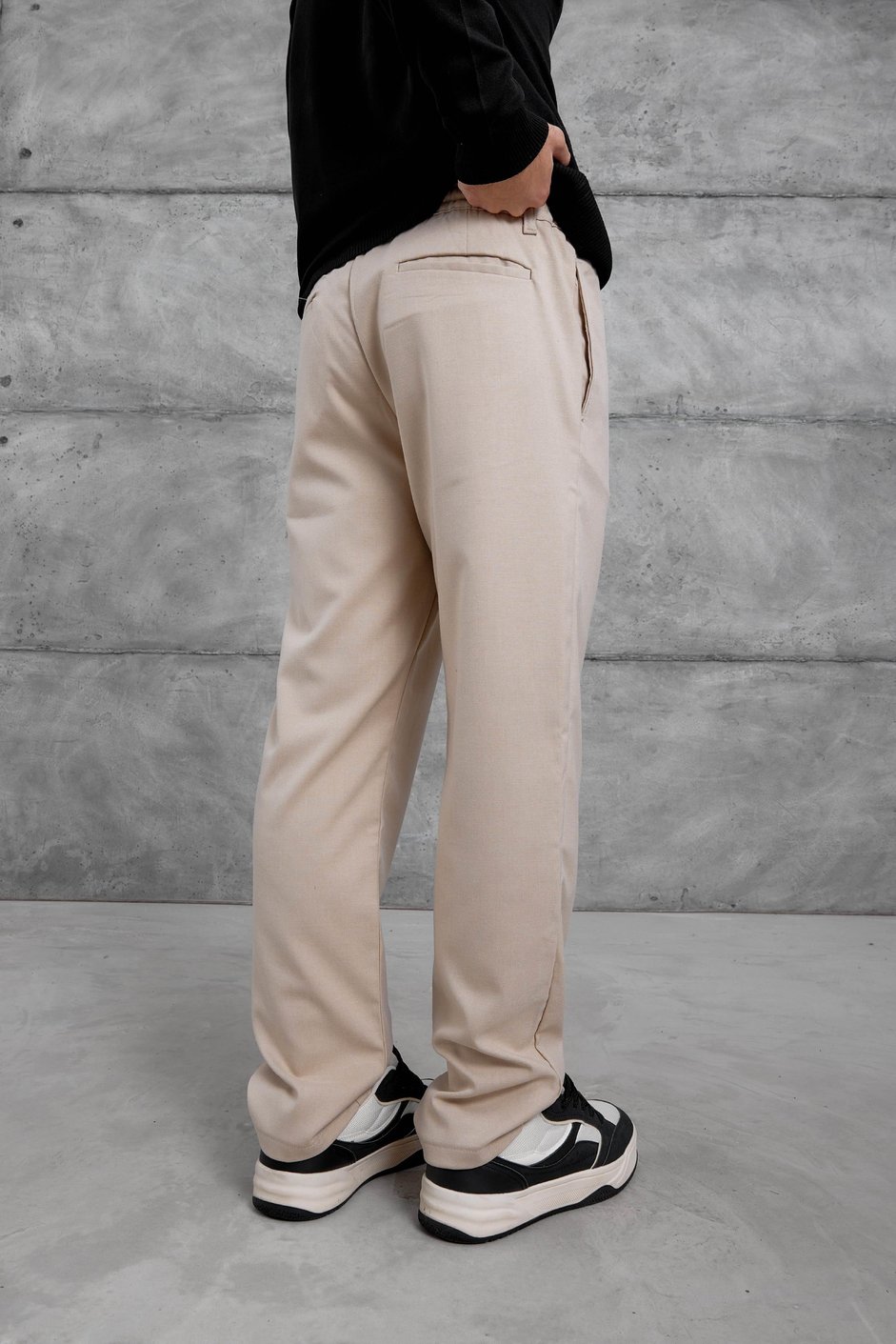 Krem MMX JOGGER KUMAŞ PANTOLON