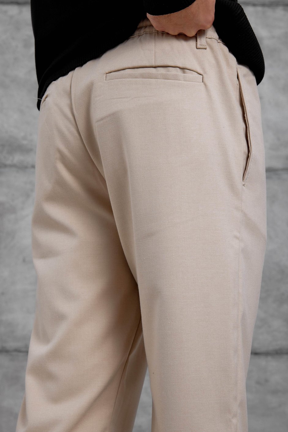 Krem MMX JOGGER KUMAŞ PANTOLON
