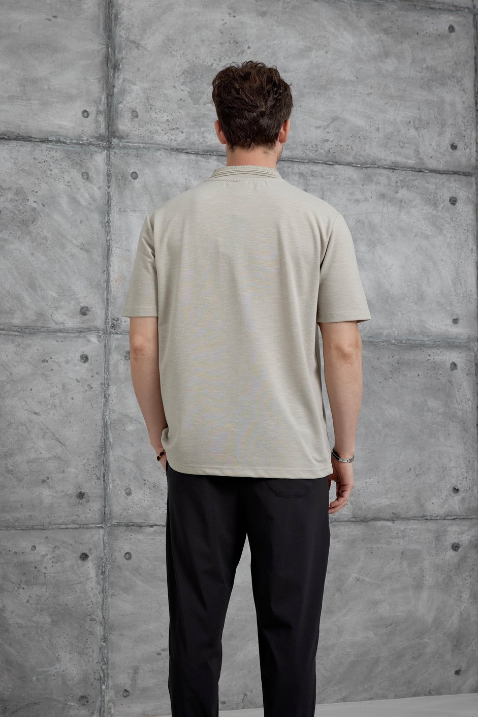 Krem Mrk Polo Yaka  Tshirt