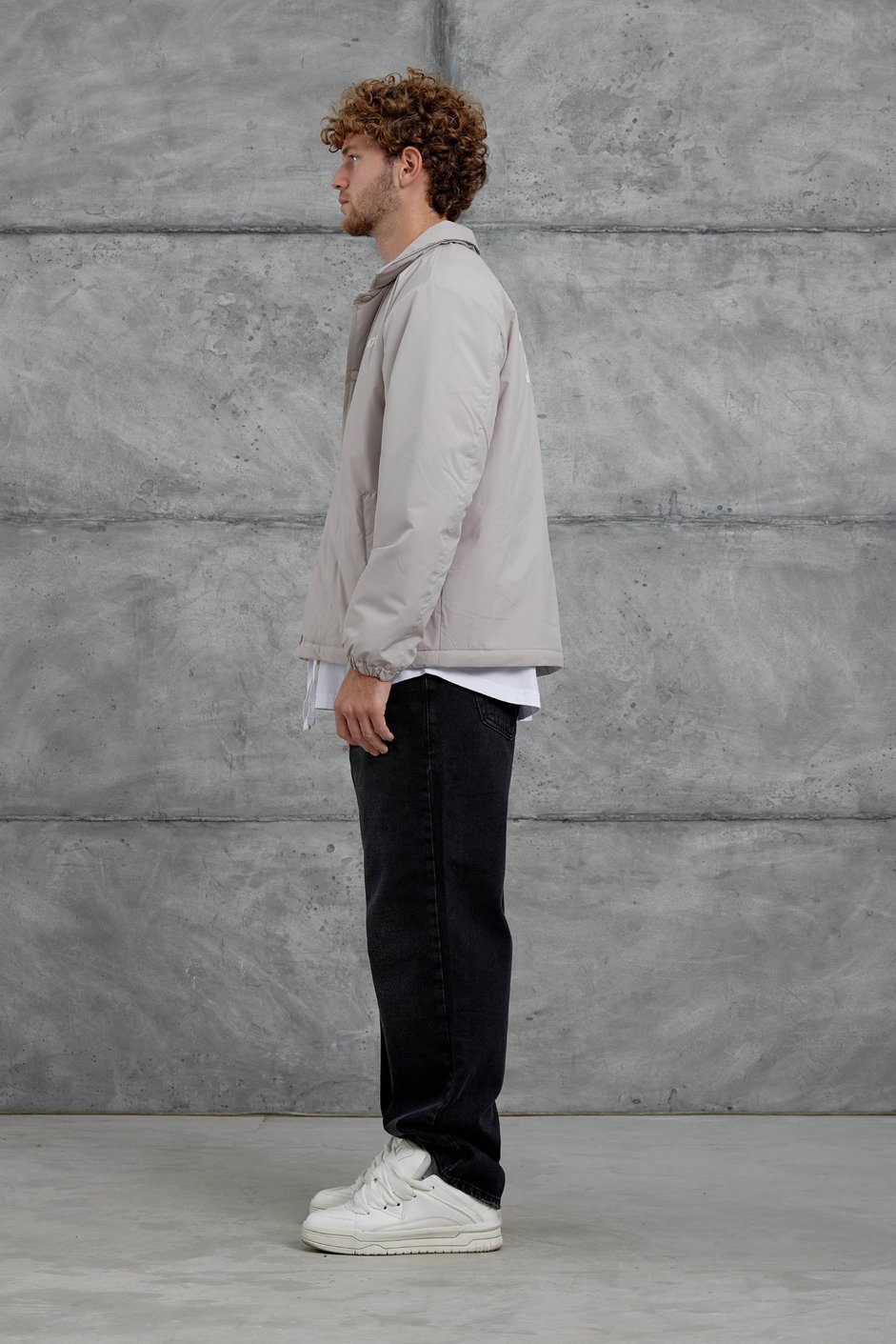 Krem Nmrc Mevsimlik Oversize Ceket