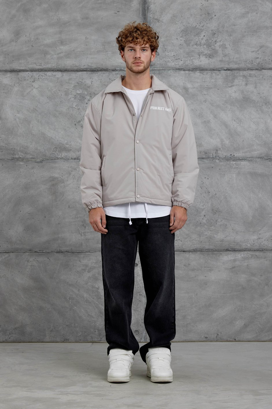 Krem Nmrc Mevsimlik Oversize Ceket