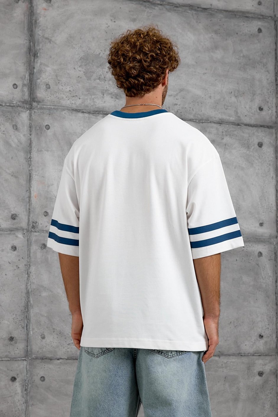 Lacivert 25 BASKI OVERSIZE TSHIRT
