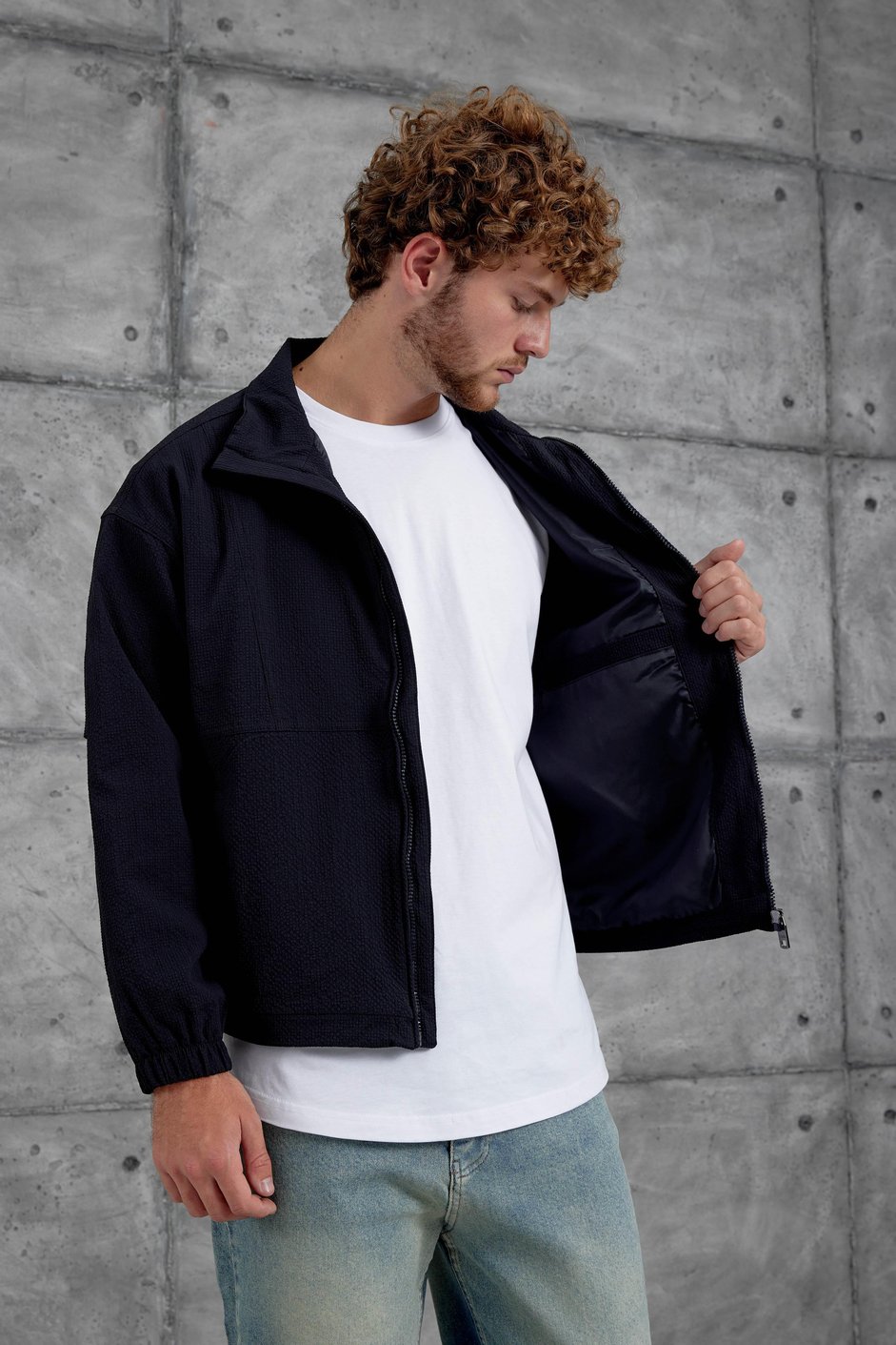 Lacivert 251 Mevsimlik Oversize Ceket