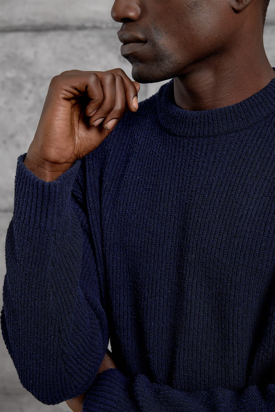 Lacivert DP BİSİKLET YAKA TRİKO SWEATSHIRT