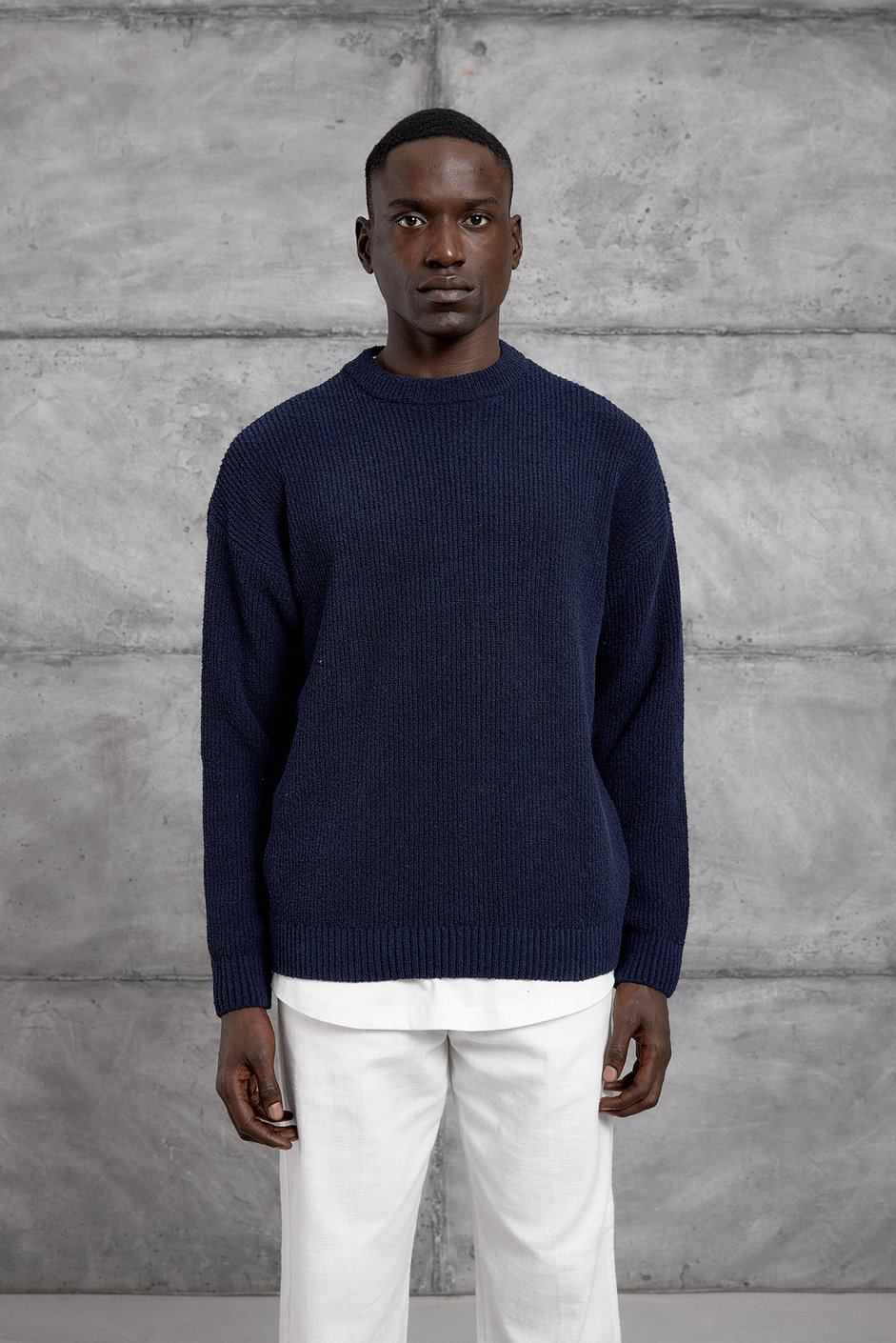 Lacivert DP BİSİKLET YAKA TRİKO SWEATSHIRT