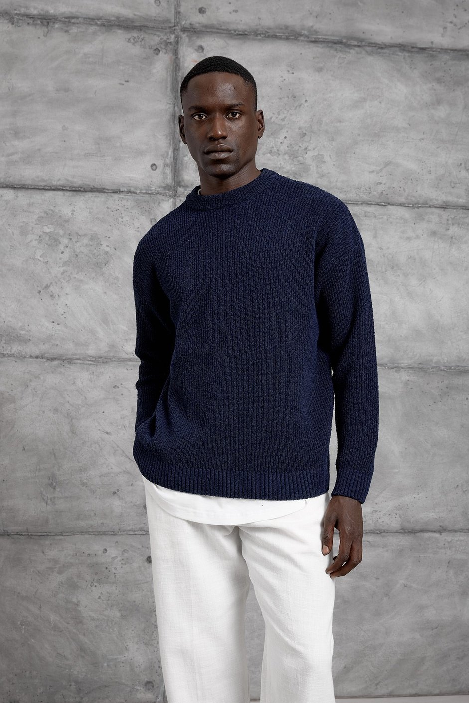 Lacivert DP BİSİKLET YAKA TRİKO SWEATSHIRT