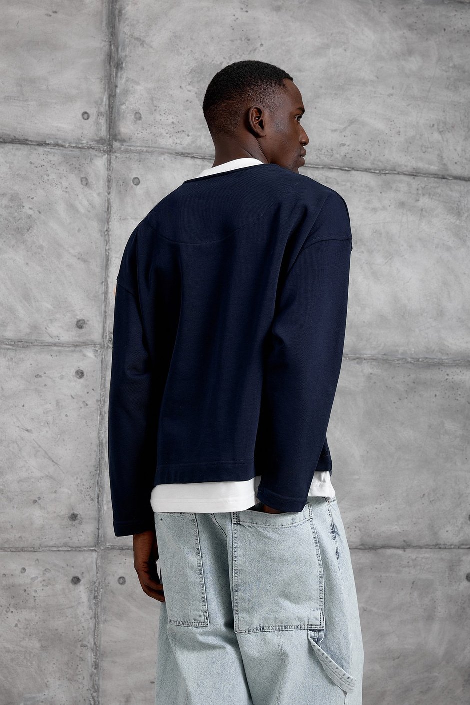 Lacivert NMRC RAKAMLI OVERSIZE SWEATSHIRT