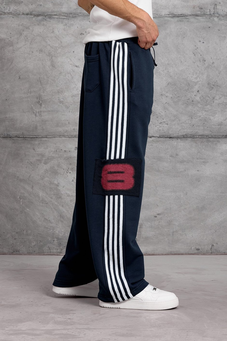 Lacivert ŞERİTLİ 8 RAKAM BAGGY EŞOFMAN ALTI