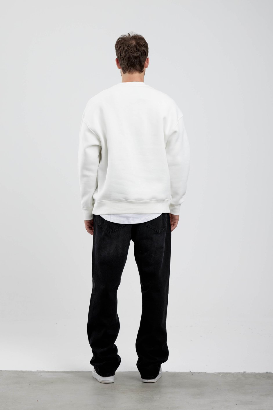Lavenir Yazılı Beyaz Sweatshirt