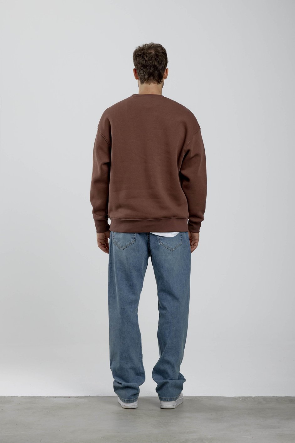 Lavenir Yazılı Kahverengi Sweatshirt