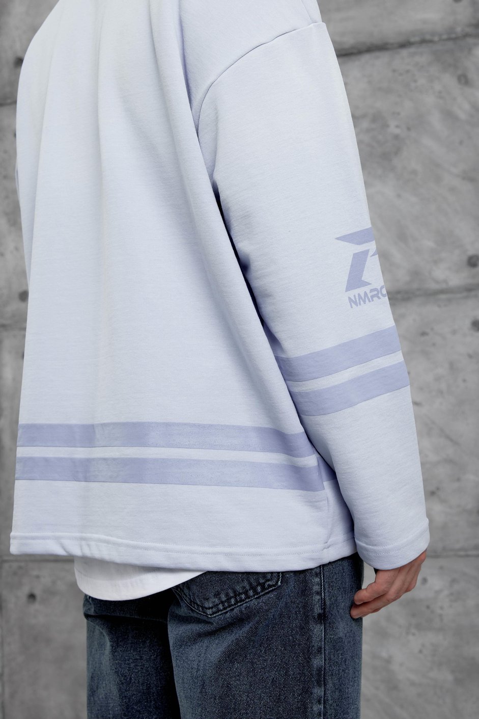 Lila Nmrc 00 Baskılı Oversize Sweatshirt