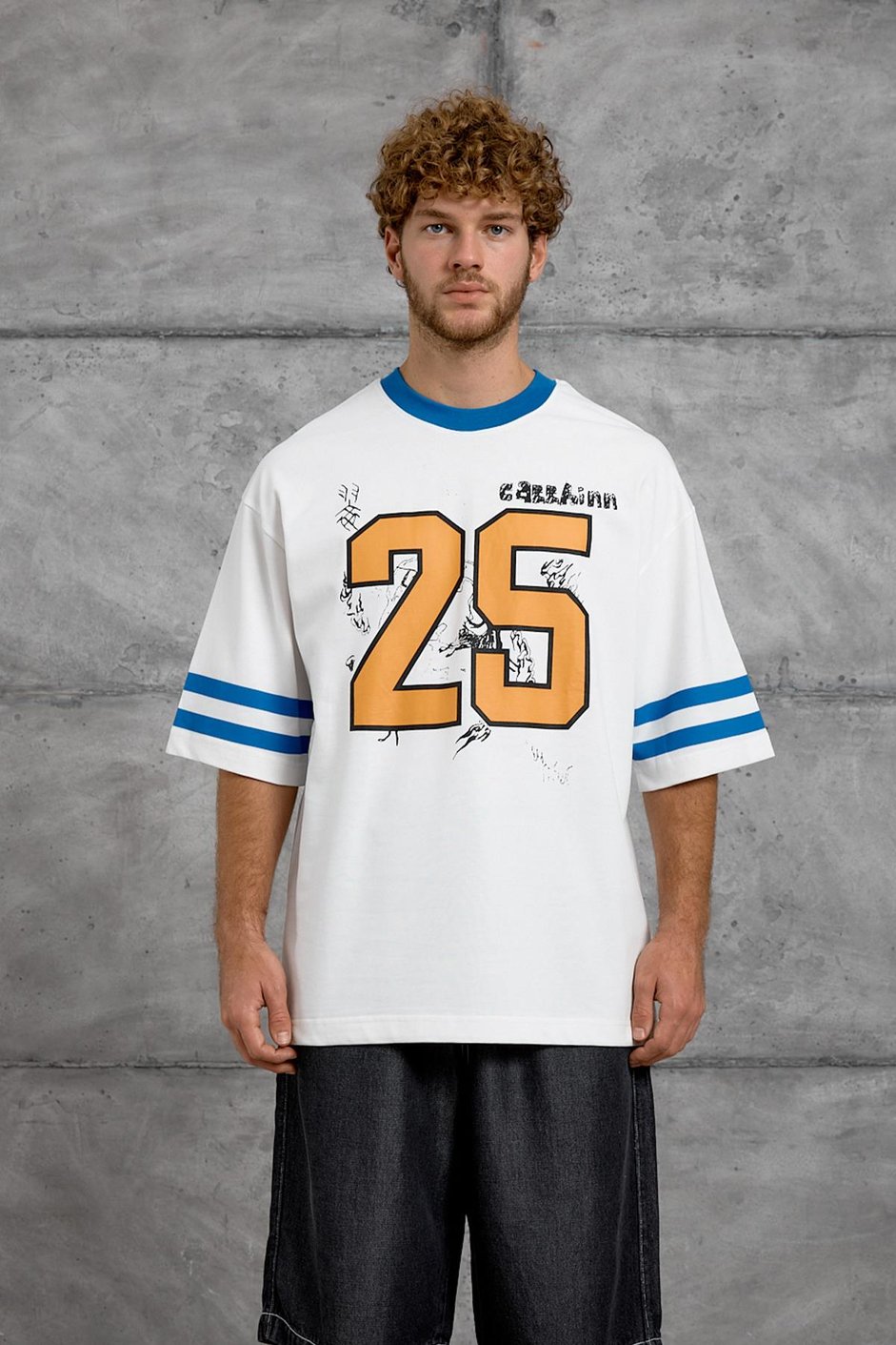 Mavi 25 BASKI OVERSIZE TSHIRT