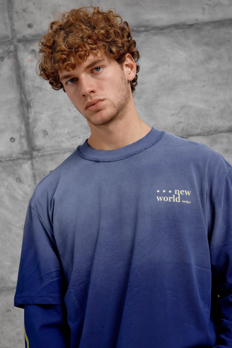 Mavi KOLU ALEV BASKILI OVERSİZE SWEATSHIRT