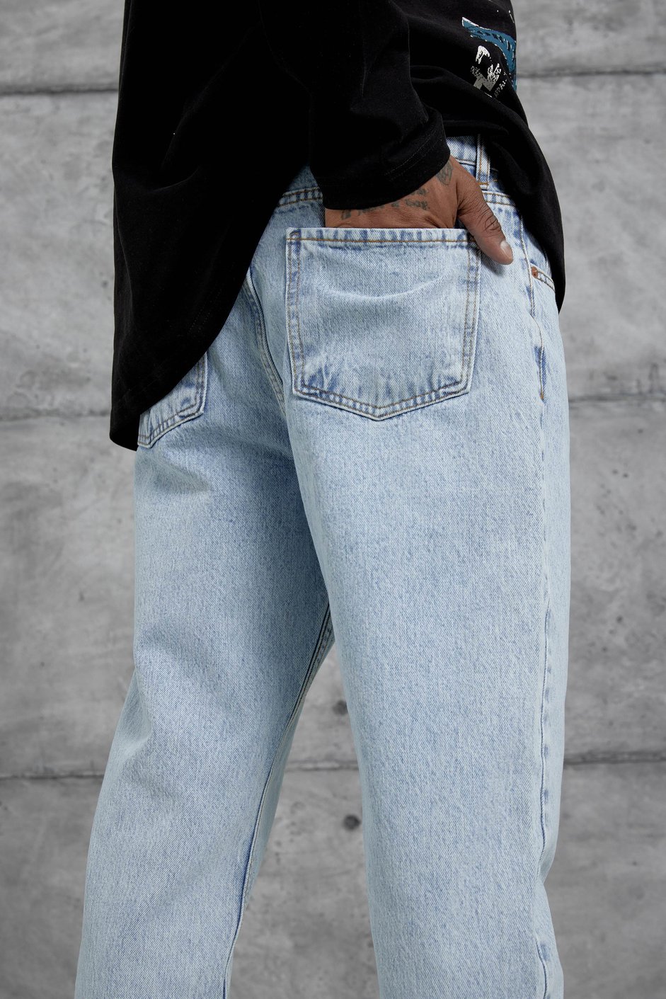 Mavi Mb Boyfriend Kalıp Taşlamalı Jean