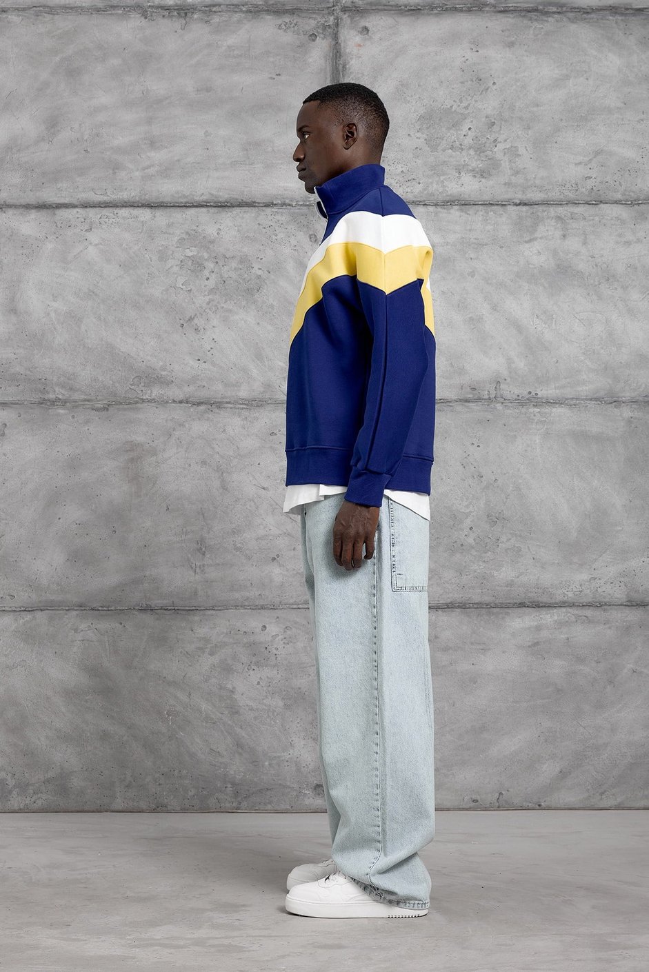 Mavi YARIM FERMUAR ŞARDONLU SWEATSHIRT