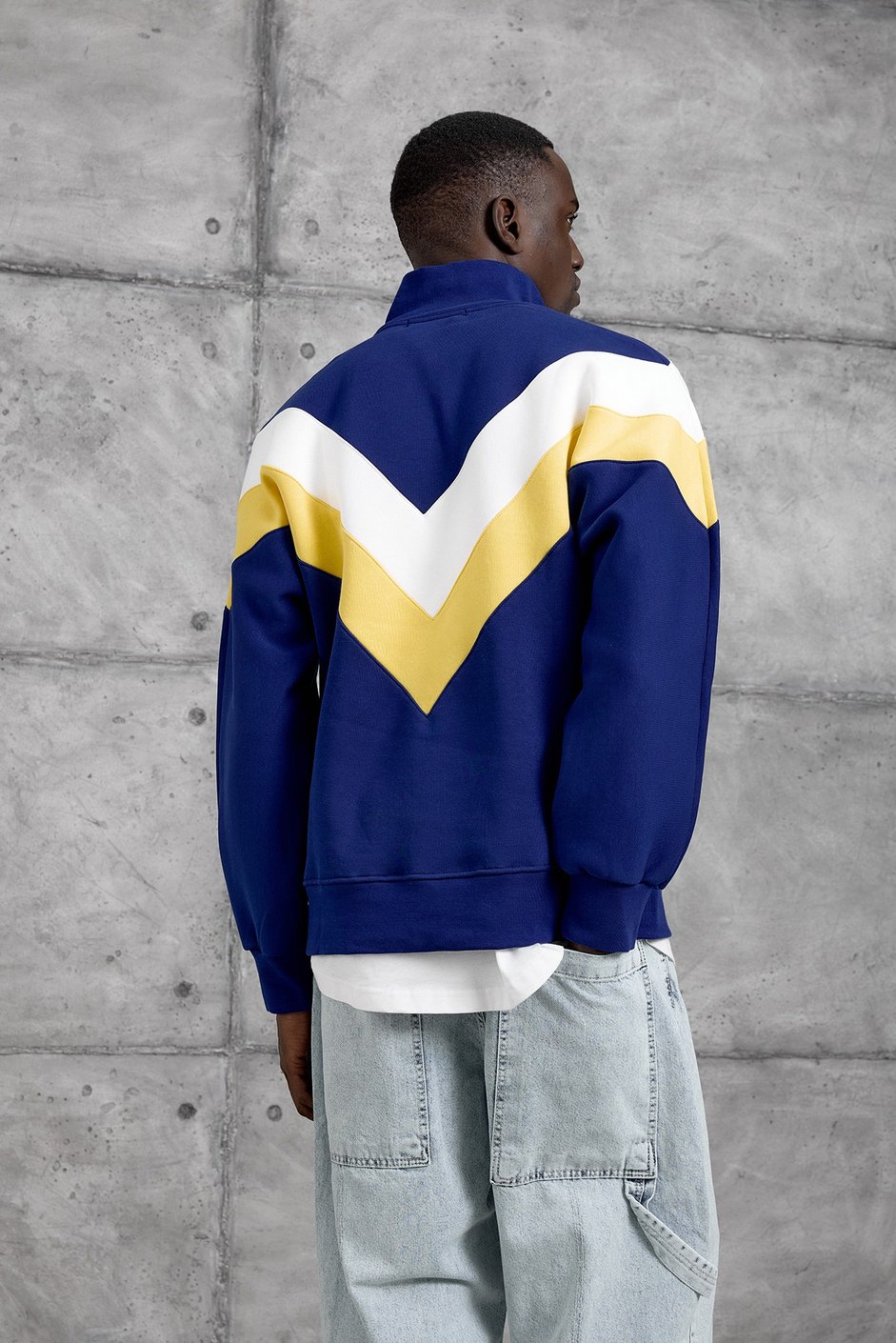 Mavi YARIM FERMUAR ŞARDONLU SWEATSHIRT