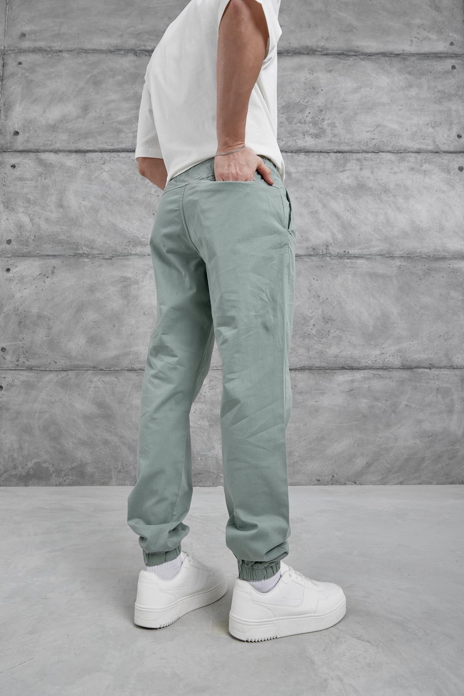 Mint Yeşili Yp Paça Lastikli Pantolon