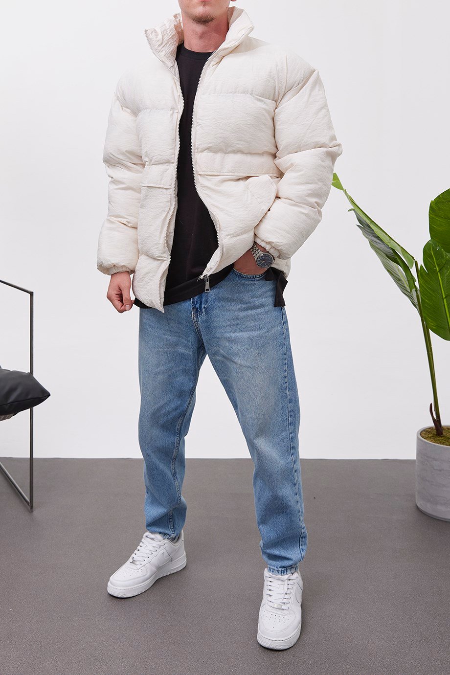 Nomarc 5070 Krem Şişme Mont