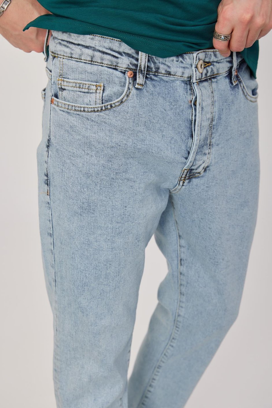 Nomarc 5101 Taşlamalı Açık Mavi Jean