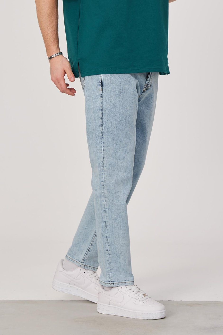 Nomarc 5101 Taşlamalı Açık Mavi Jean