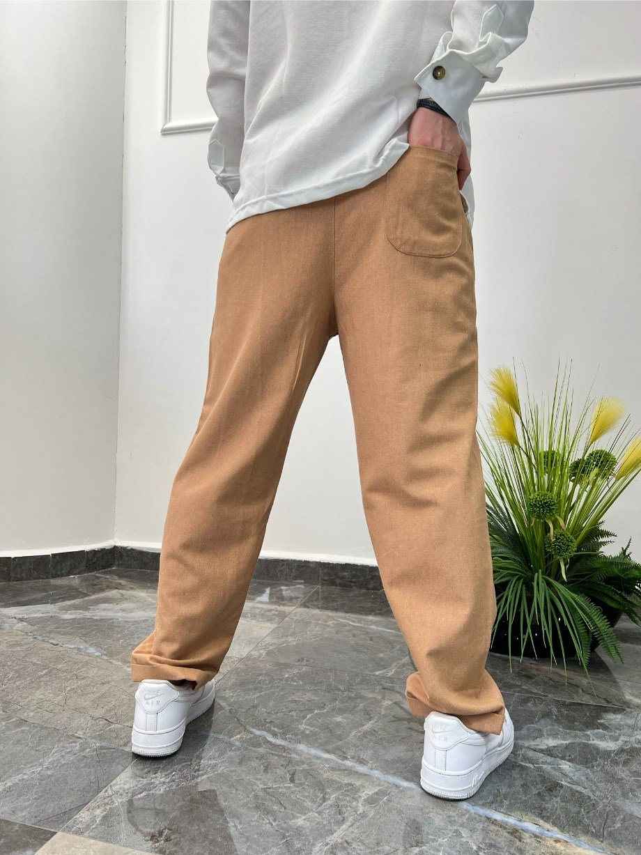 Nomarc Kahverengi Keten Pantolon Nm-2