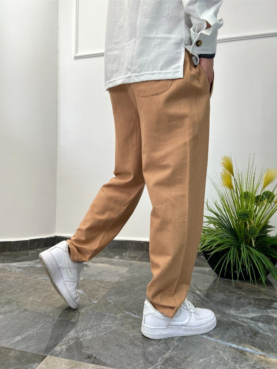 Nomarc Kahverengi Keten Pantolon Nm-2