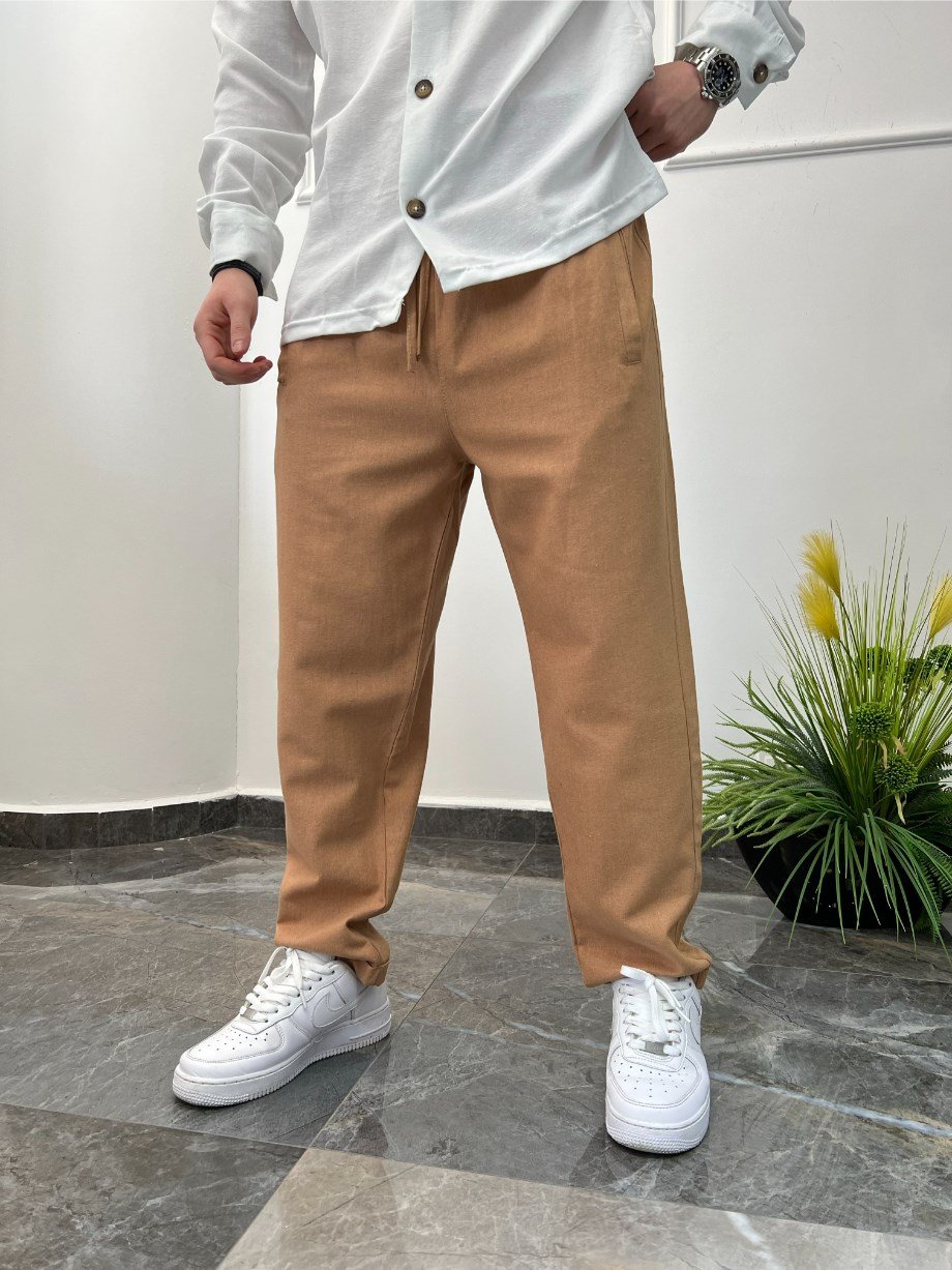 Nomarc Kahverengi Keten Pantolon Nm-2