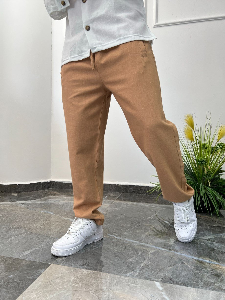 Nomarc Kahverengi Keten Pantolon Nm-2