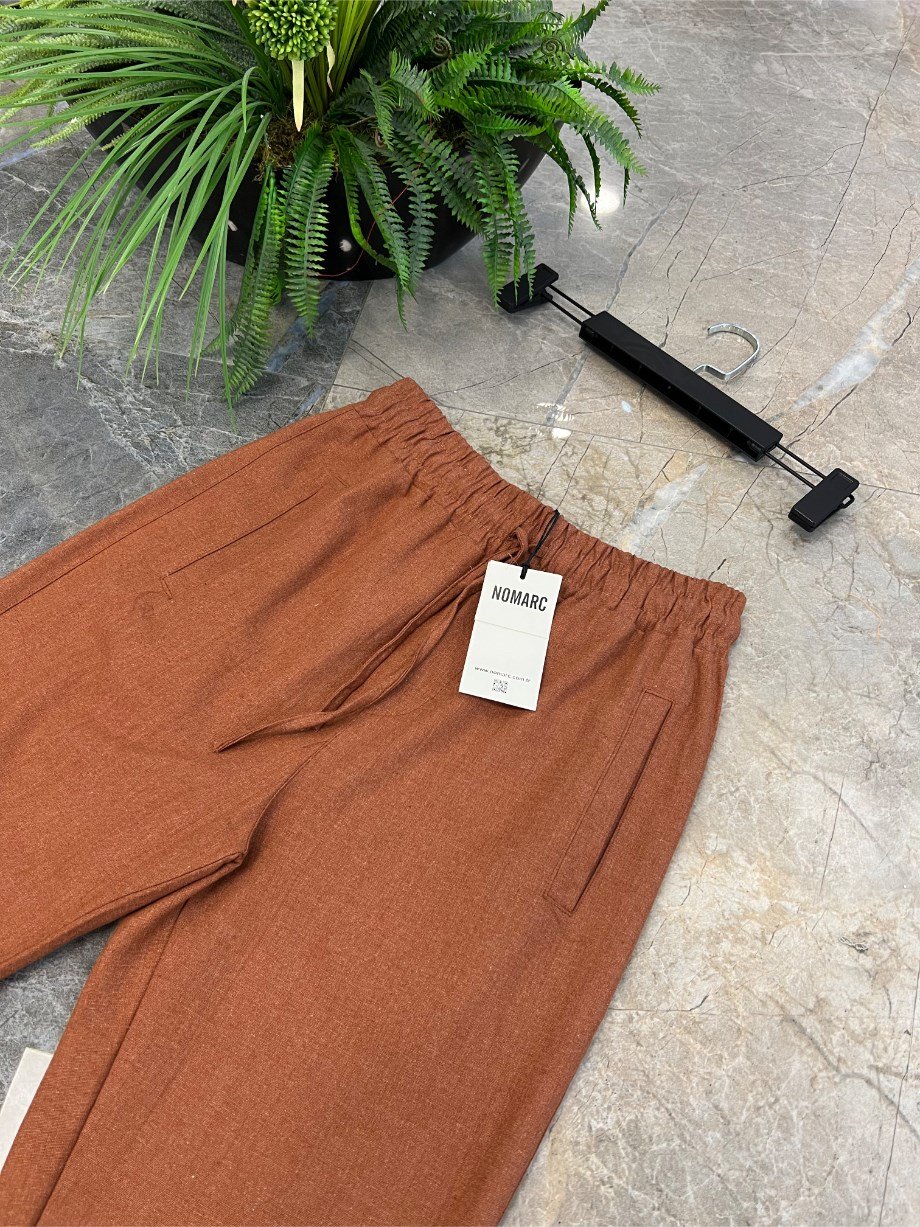 Nomarc Kremit Rengi Keten Pantolon Nm-1