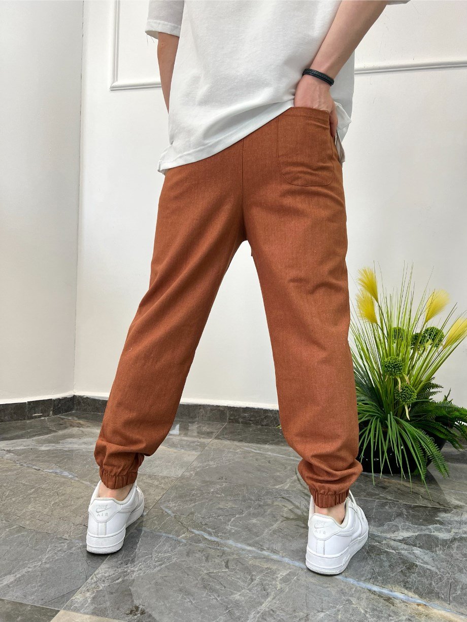 Nomarc Kremit Rengi Keten Pantolon Nm-1