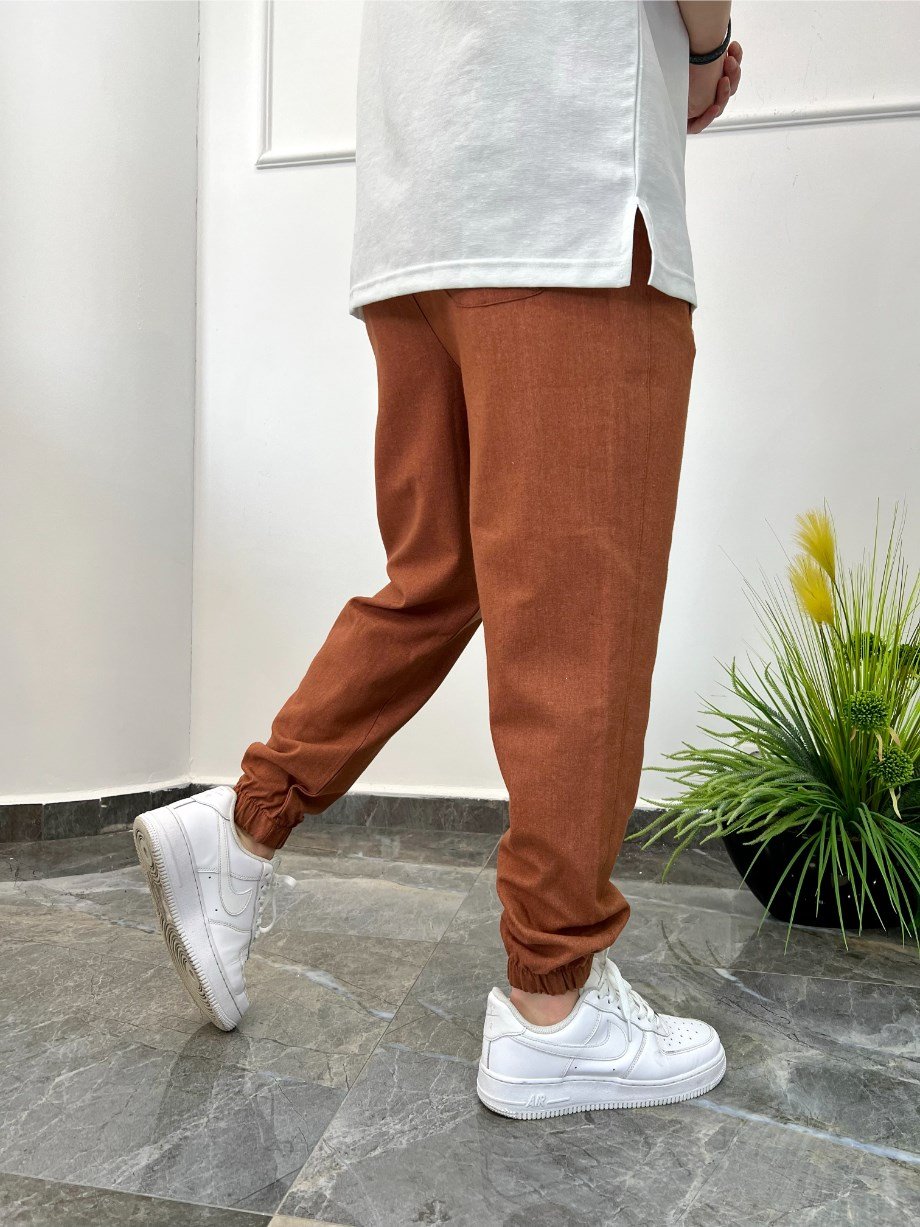 Nomarc Kremit Rengi Keten Pantolon Nm-1