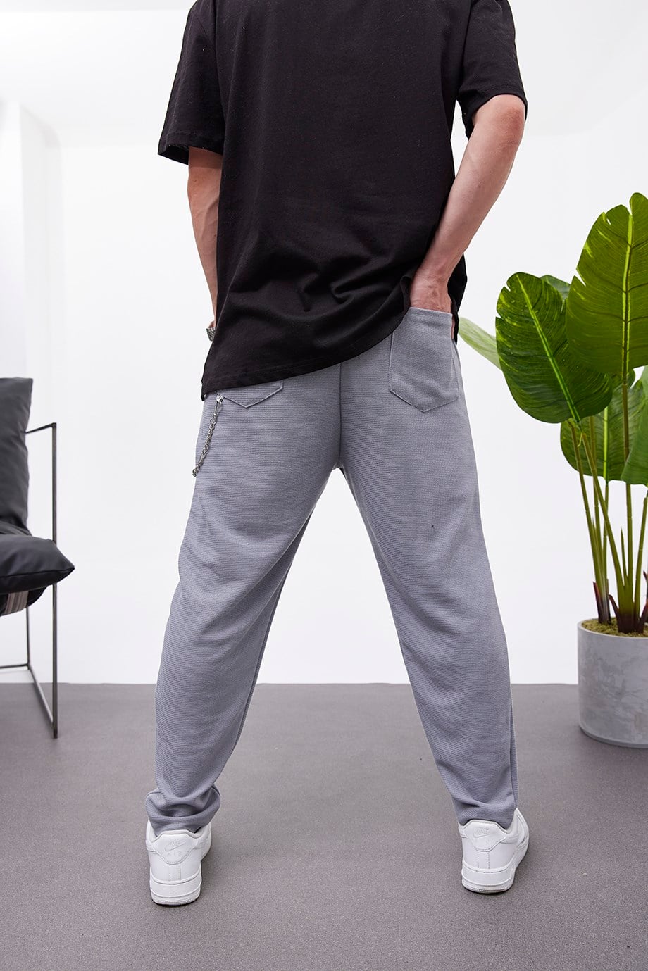Nomarc Zincirli Füme Örme Pantolon