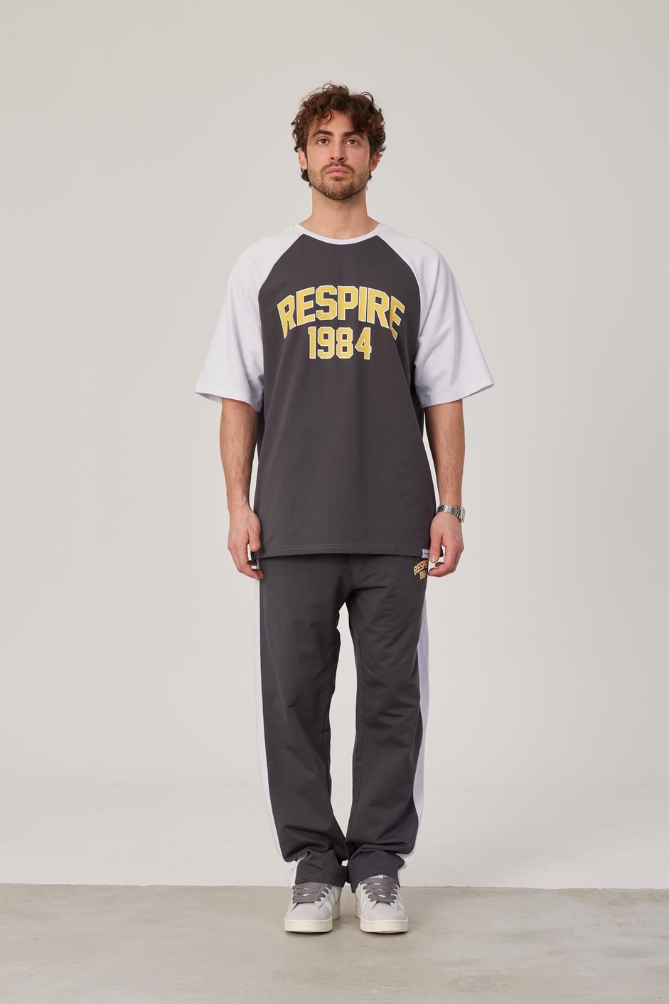 Respire 1984 Baskılı Gri Tshirt