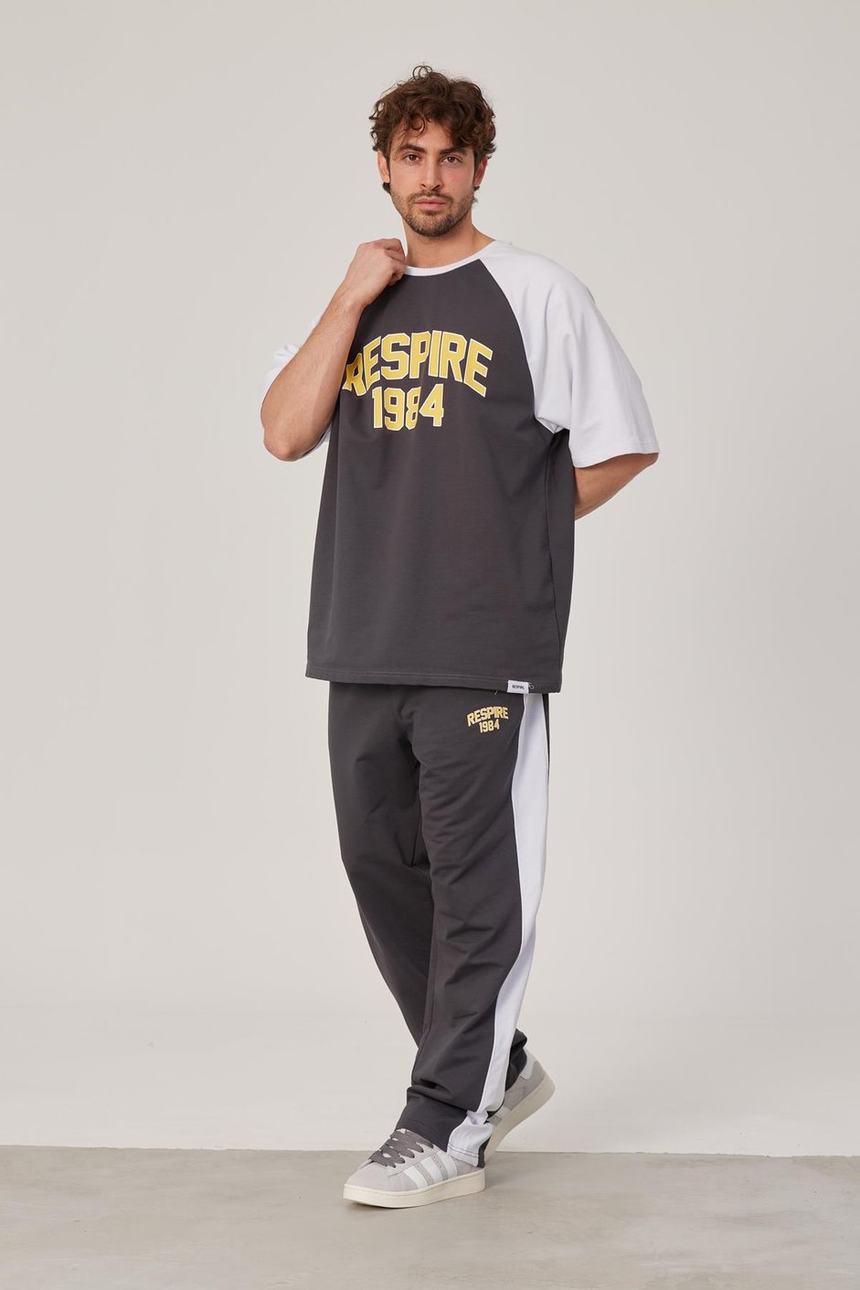Respire 1984 Baskılı Gri Tshirt
