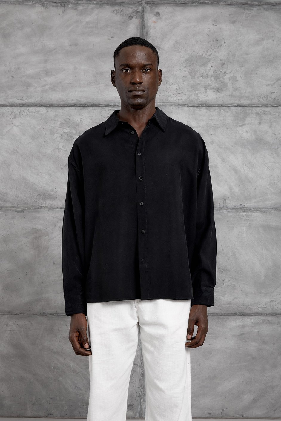 Siyah 251 OVERSIZE GÖMLEK