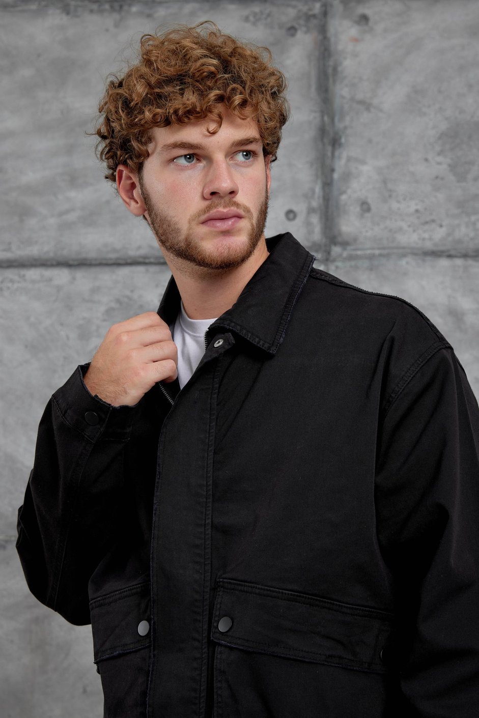 Siyah 251 Yıkamalı Oversize Ceket