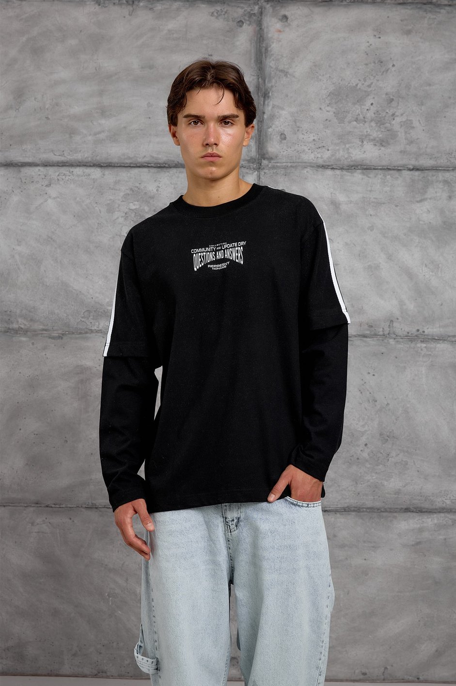 Siyah ARKA 11 BASKI SWEATSHIRT