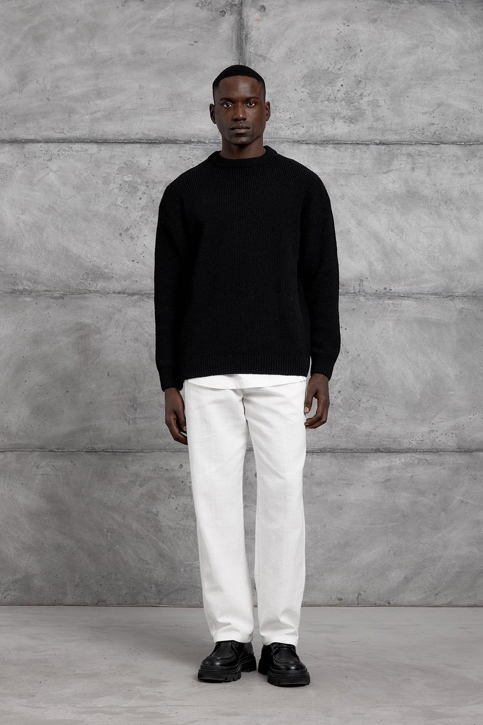 Siyah DP BİSİKLET YAKA TRİKO SWEATSHIRT