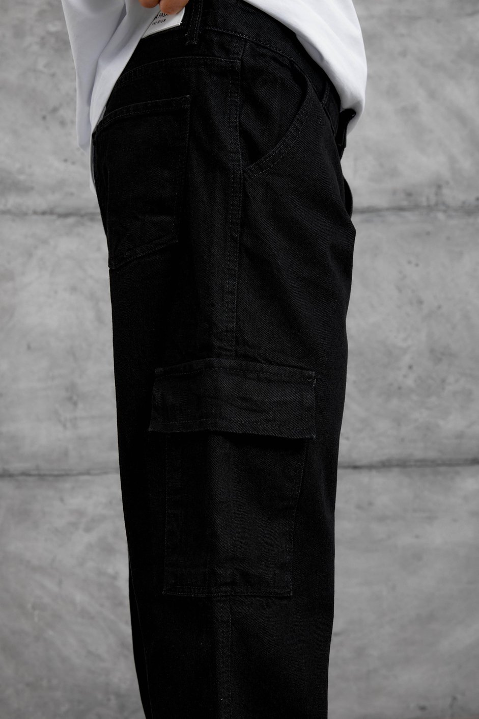 Siyah MB BAGGY KALIP KARGO PANTOLON