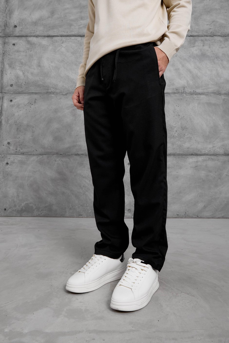 Siyah MMX JOGGER KUMAŞ PANTOLON
