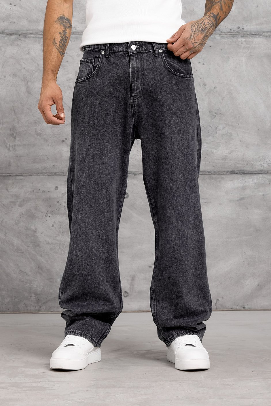 Siyah MOBB BAGGY JEAN