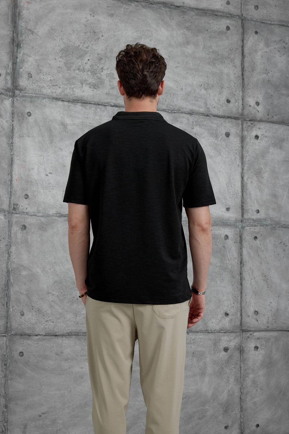 Siyah Mrk Polo Yaka  Tshirt