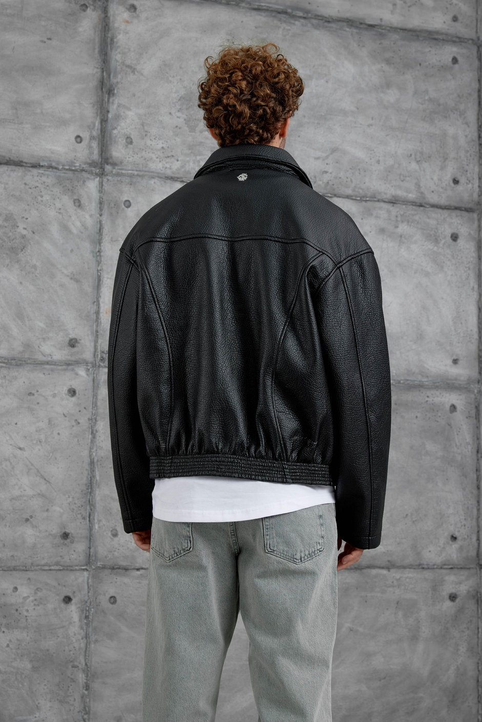 Siyah Nmrc Oversize Deri Ceket