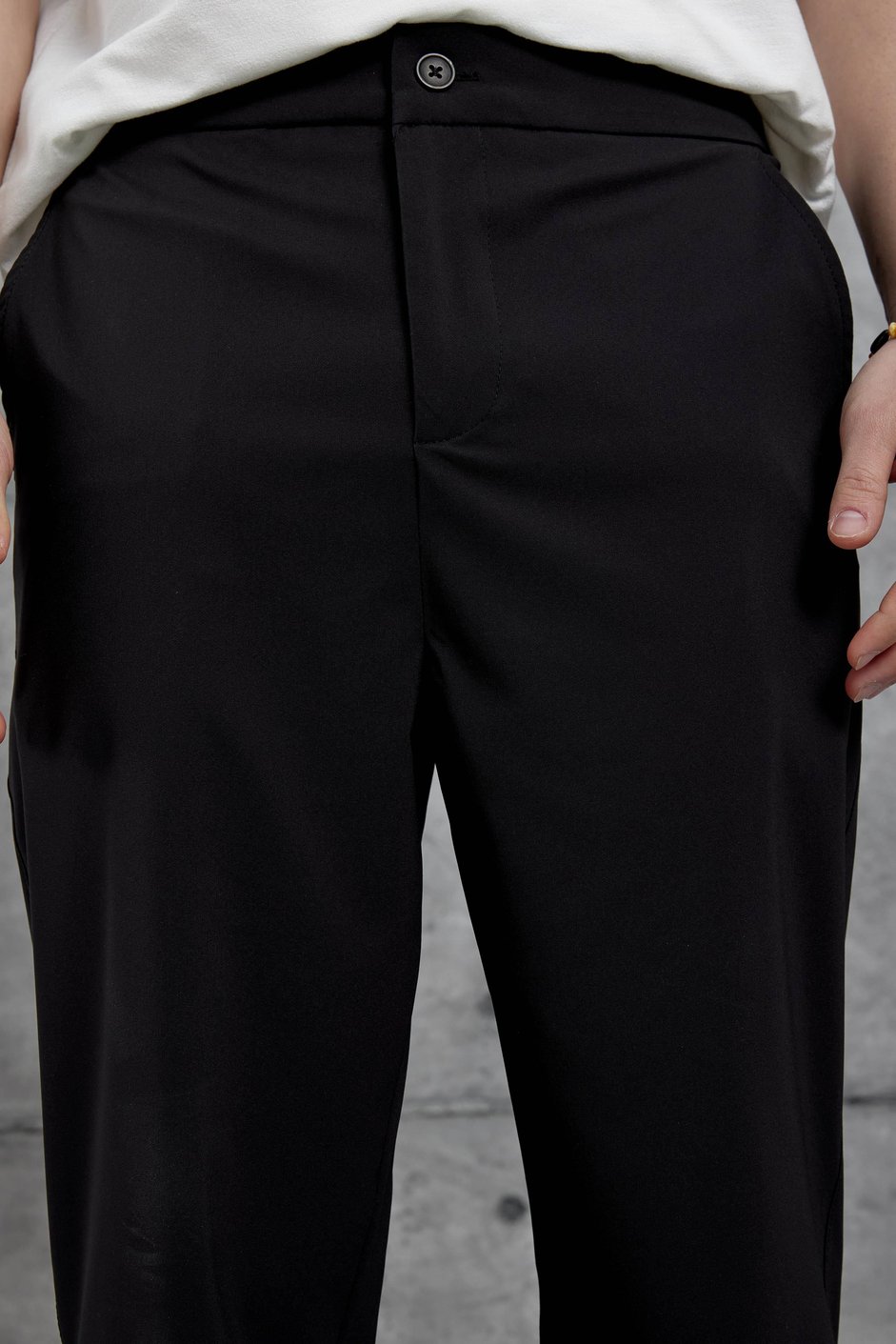 Siyah Nmrc Paraşüt Kumaş Boyfriend Pantolon