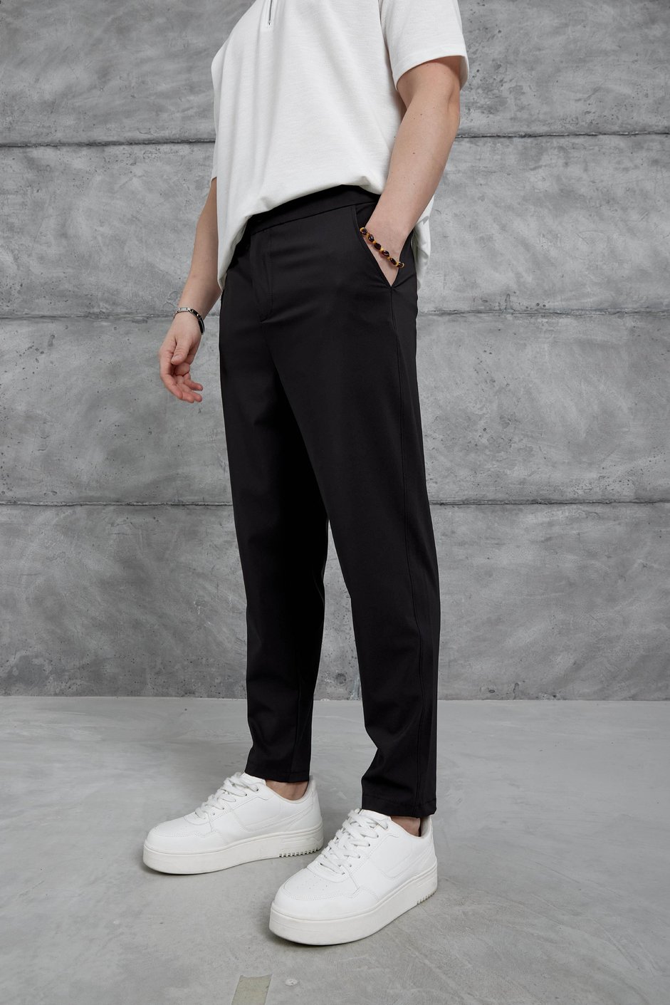 Siyah Nmrc Paraşüt Kumaş Boyfriend Pantolon
