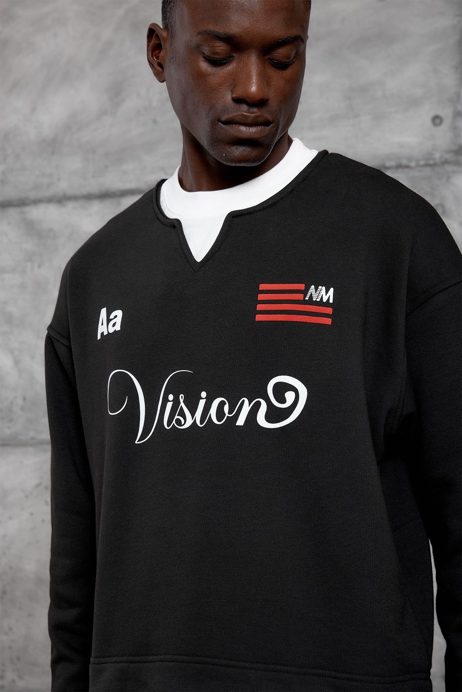 Siyah NMRC RAKAMLI OVERSIZE SWEATSHIRT